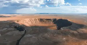 The crater became a tourist attraction.