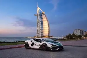 Take a look at the Mansory-tuned Lamborghini Revuelto supercar owned by the Dubai police.