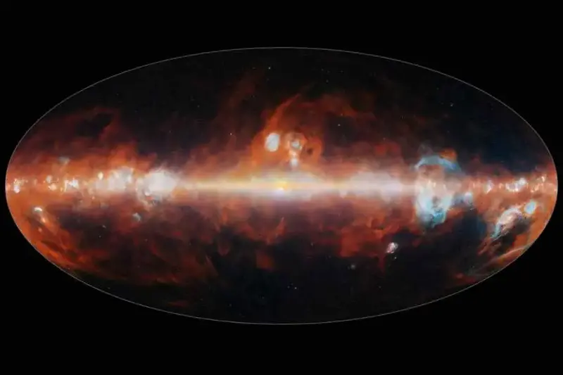 L’universo come non l’hai mai visto: il telescopio SPHEREx ha completato la prima mappa dell’intero cielo in 102 colori