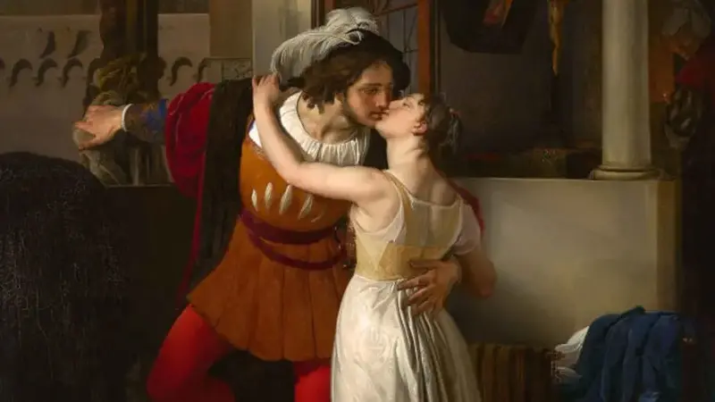 'The Last Kiss Of Romeo And Juliet' (1823), by Francesco Hayez.