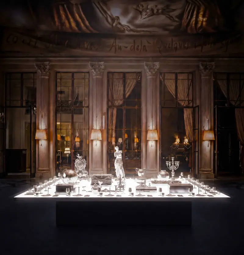 A preview look at The Stage, an installation taking over hotel Le Meurice's restaurant Le Dalí during Art Basel Paris, marking the return of Paris Art Week. (Image credit: Courtesy of Harry Nuriev and Le Meurice)