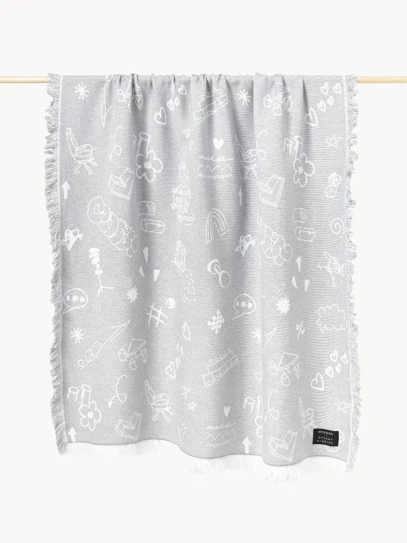 Westwing | Crosby Studios, Reversible Cotton Throw Jouy