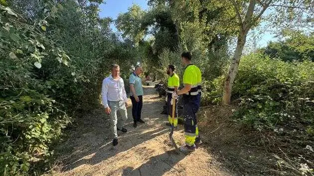 Trabajos de recuperación en la primera fase del camino de Los Cañones tras los daños por las últimas tormentas