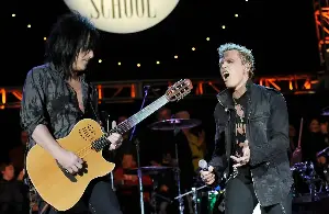 Billy Idol and Steve Stevens inducted into the Hollywood Rockwalk