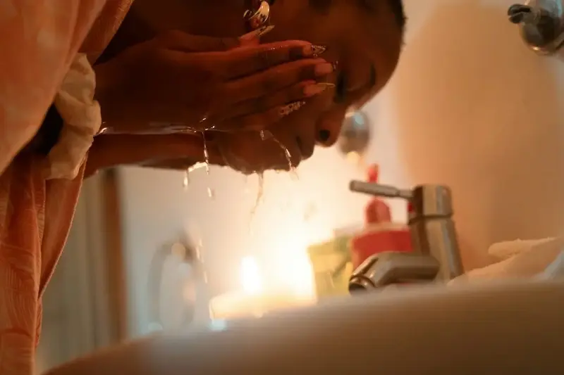 Over-washing the face can do more harm than good. 