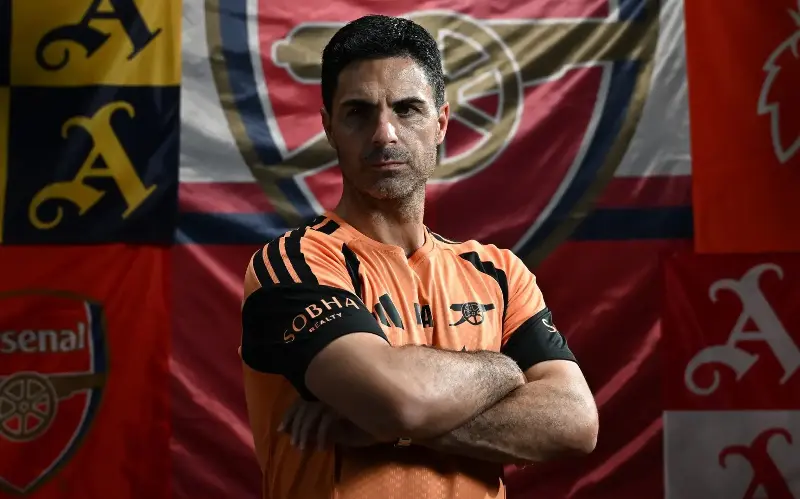 Mikel Arteta wants Arsenal to relish starting the season as favourites to win the Premier League - David Price/Getty Images