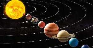 The solar system is mostly empty space.
