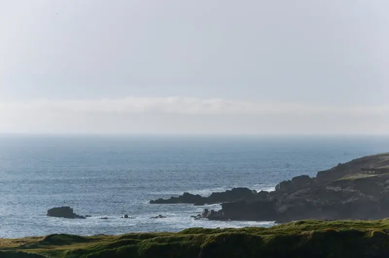 Atlantic Ocean meeting a rocky coastline in Ireland
