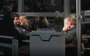 Toto Wolff spotted in deep discussion with Jos Verstappen