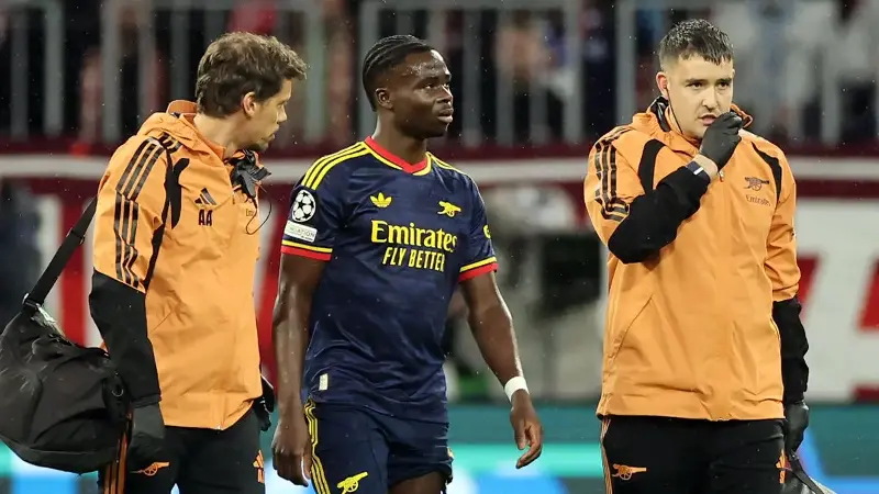 «No es una buena noticia»: Arteta aumenta la preocupación por la lesión de Saka ante el Bayern de Múnich