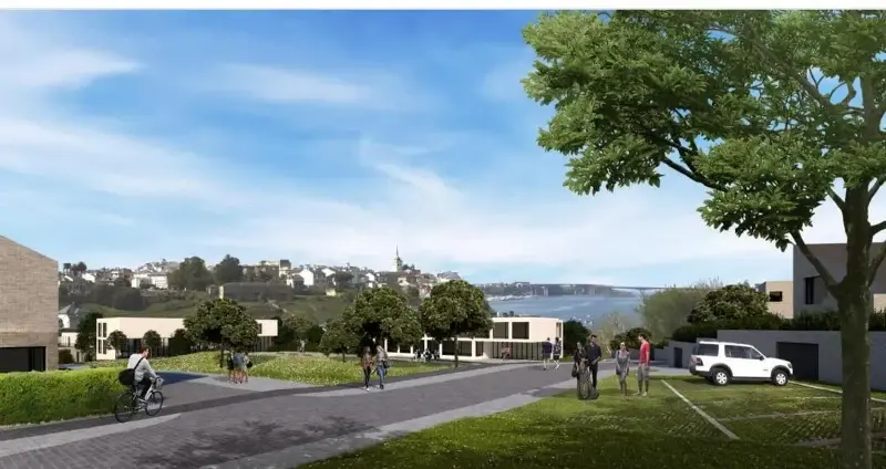 Infografía para recrear otra de las vistas de la urbanización.