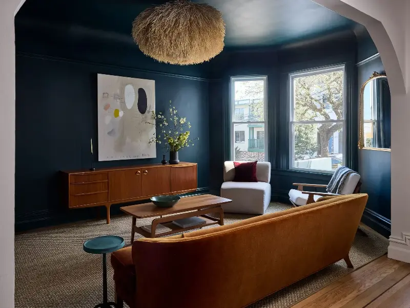 The perfect spot to gather after food for a little comfort and conversation. (Image credit: John Merkl. Design: Clara Jung. Styling: Kay Jaramillo. Architect: Jack Backus. Builder/Contractor: North Bay Construction)