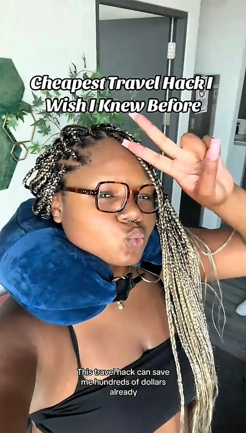 The ‘Flight Fillow’ can be stuffed with a jumper, but influencers have used them as ‘secret luggage’ - Lisadabahdest | Blk Grl Travel