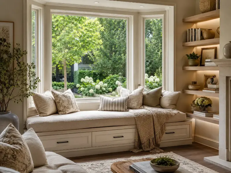Windows make great cosy nooks!