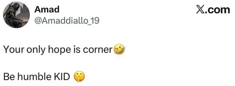 Amad Diallo Arsenal corner tactics 2026