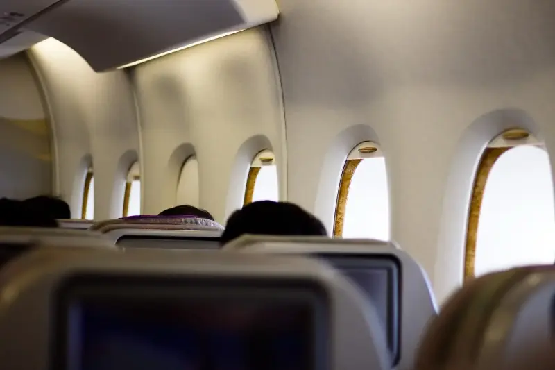Passangers are asked to keep window blinds open during take off and landing.
