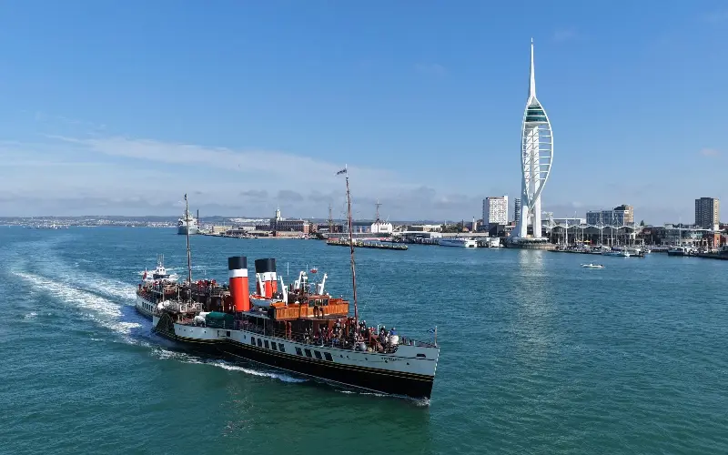 Following her retirement, PS Waverley was gifted to the Paddle Steamer Preservation Society for £1 in 1974 - Alamy/Elevate Drones