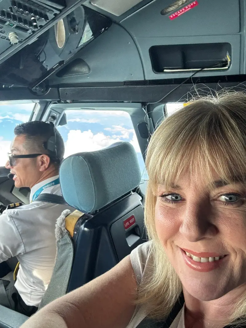 Writer Lee Cobaj flew in the cockpit for one of the most technically difficult plane landings