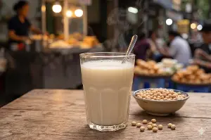 Why should you drink soy milk in the morning?