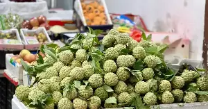 Custard apples are in season now.
