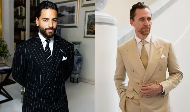 Maluma and Tom Hiddleston went for matching ties 