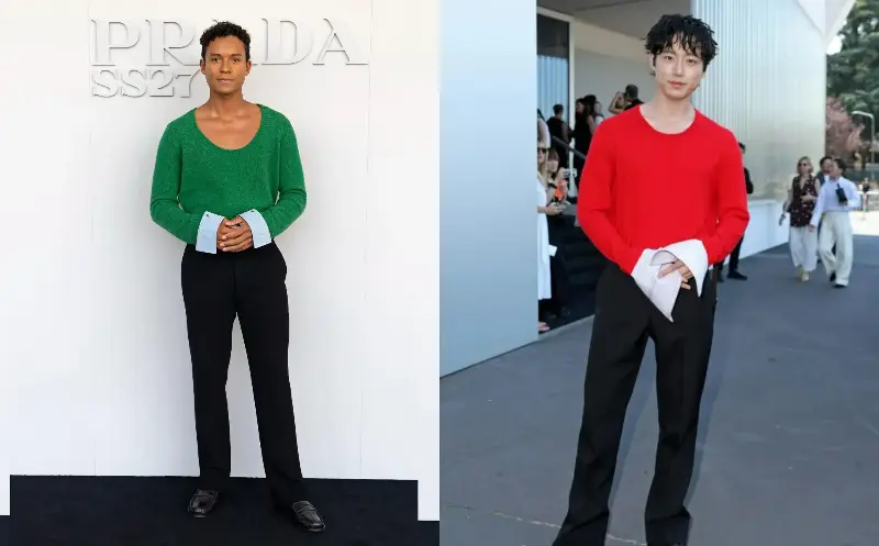  Jaafar Jackson and Kentaro Sakaguchi both embraced the look, wearing exaggerated cuffs