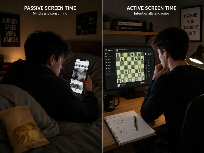 Instead of consuming, make the best use of your screentime to 'create' more, from building skills to strategies. 