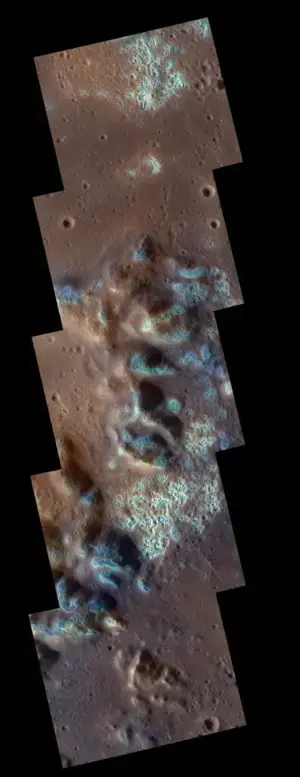 Mercury may have ancient salt glaciers.