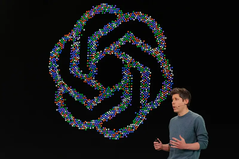 Sam Altman at OpenAI developers conference (Photo by Heather Diehl/Getty Images)