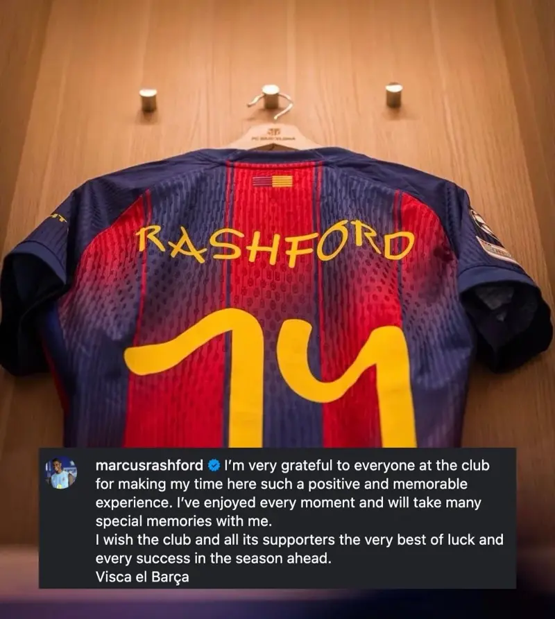 Rashford pays tribute to Barcelona before his return to Man United - photo 2