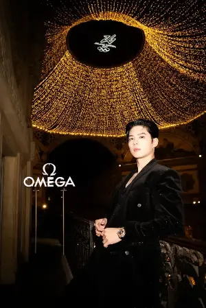 Park Bo-gum turns heads in Milan at OMEGA Olympic gala