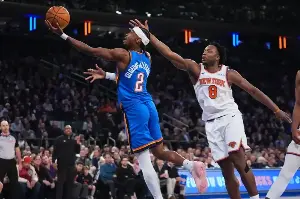 SGA, Holmgren lead Thunder past Knicks