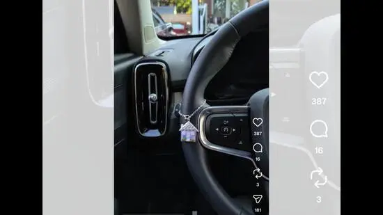 Meera Patil makes keychain charms embedded with NFC stickers that can open GPS routes. (INSTAGRAM/ @M.ERA.IO)