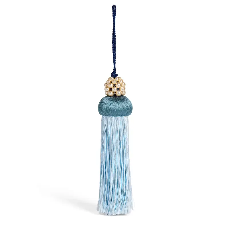 Jessica Light Pearl-Embellished Large Tassel Tree Decoration