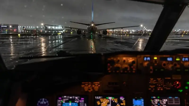 Airline Flightdeck Newark