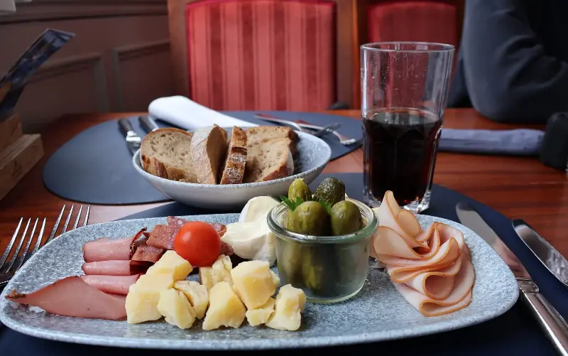 Swiss meats and cheeses are on offer