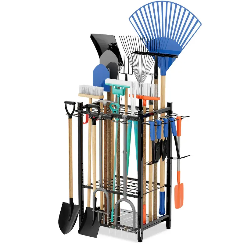 Wfx Utility™ Cliffside Garden Tool Organizer, Storage Hooks, Yard Tool Tower Rack, Garage Organization, Storage & Reviews | Wayfair