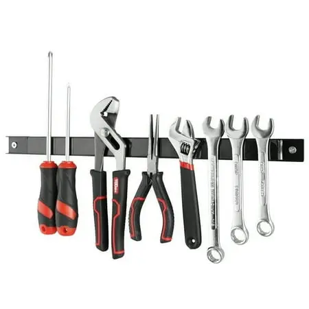 (2 Pack) Hyper Tough Magnetic Tool Holder Wall Mounted Storage, Black