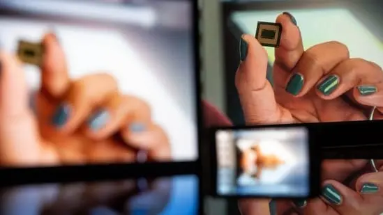 Google started designing its own AI chips. One of the company’s tensor-processing units in 2021.