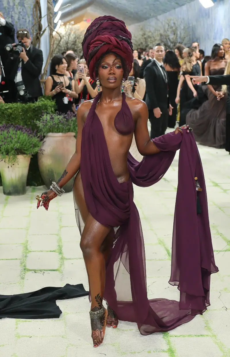 Doechii poses during the Met Gala,