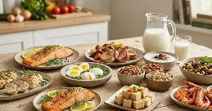 10 protein-rich foods that help people over 50 maintain muscle and reduce fat.