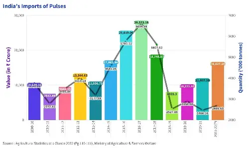 Graph 1: India’s Import of Pluses