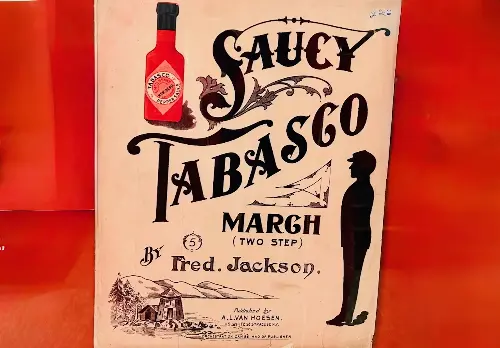 A Tabasco sauce-themed sheet music dated 1901. (Photo: Preeti Verma Lal)