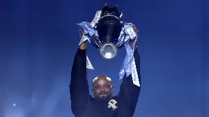 Vincent Kompany is home! Bayern boss lifts Premier League tophy in front of Man City fans in surprise homecoming for Premier League winning captain as Pep Guardiola waves goodbye