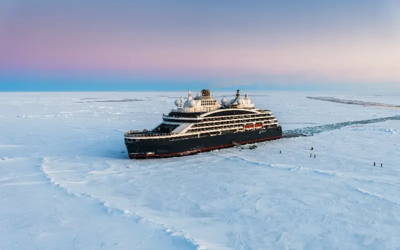 Ponant’s cruise to the Geographic North Pole is inspired by American explorer Robert Peary’s journey