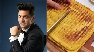 Chef Kunal Kapur shares a simple 2-minute sandwich maker hack to make crispy, golden besan cheela at home. Watch