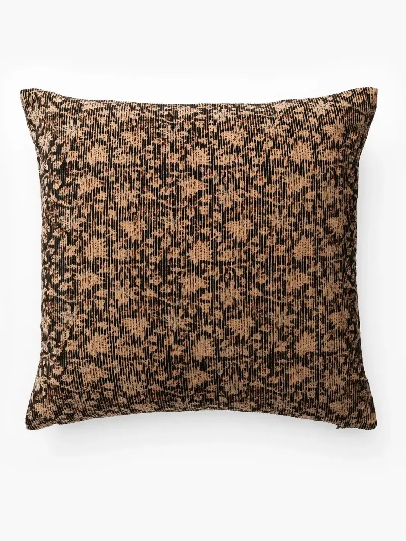 Makerspalm, Isolde Velvet Block Print Pillow Cover