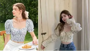 Floral tops that will be trending in summer 2026.