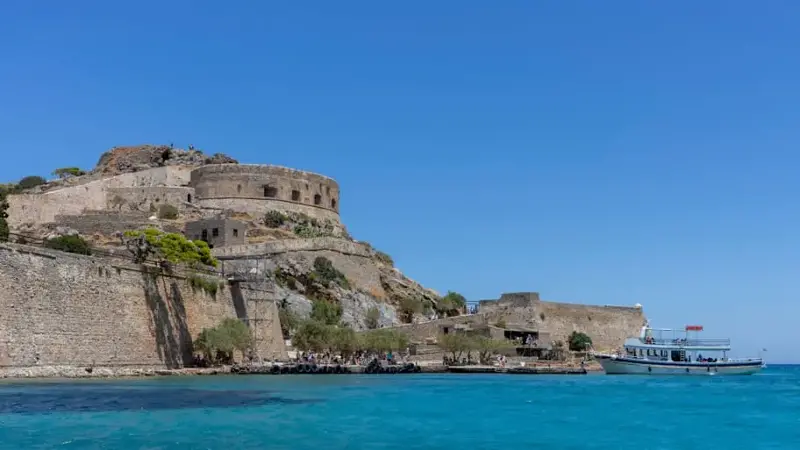 Spinalonga Island in Crete, Greece