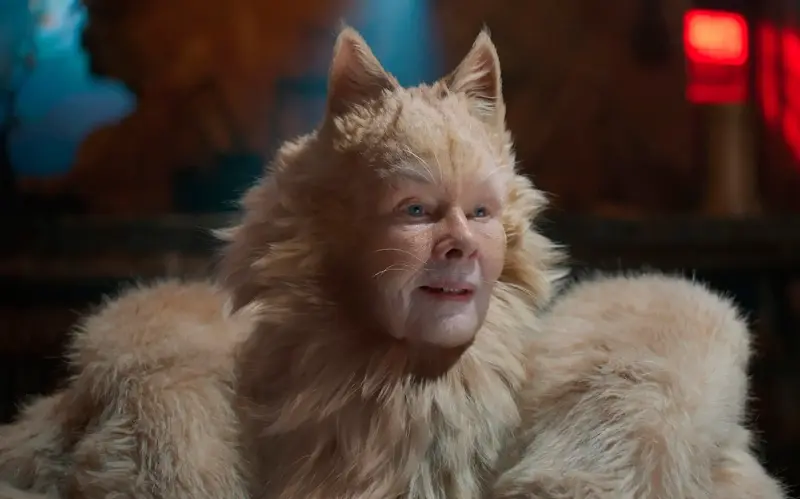 Dench in the widely panned film adaptation of Andrew Lloyd Webber’s musical Cats - Universal Pictures via AP